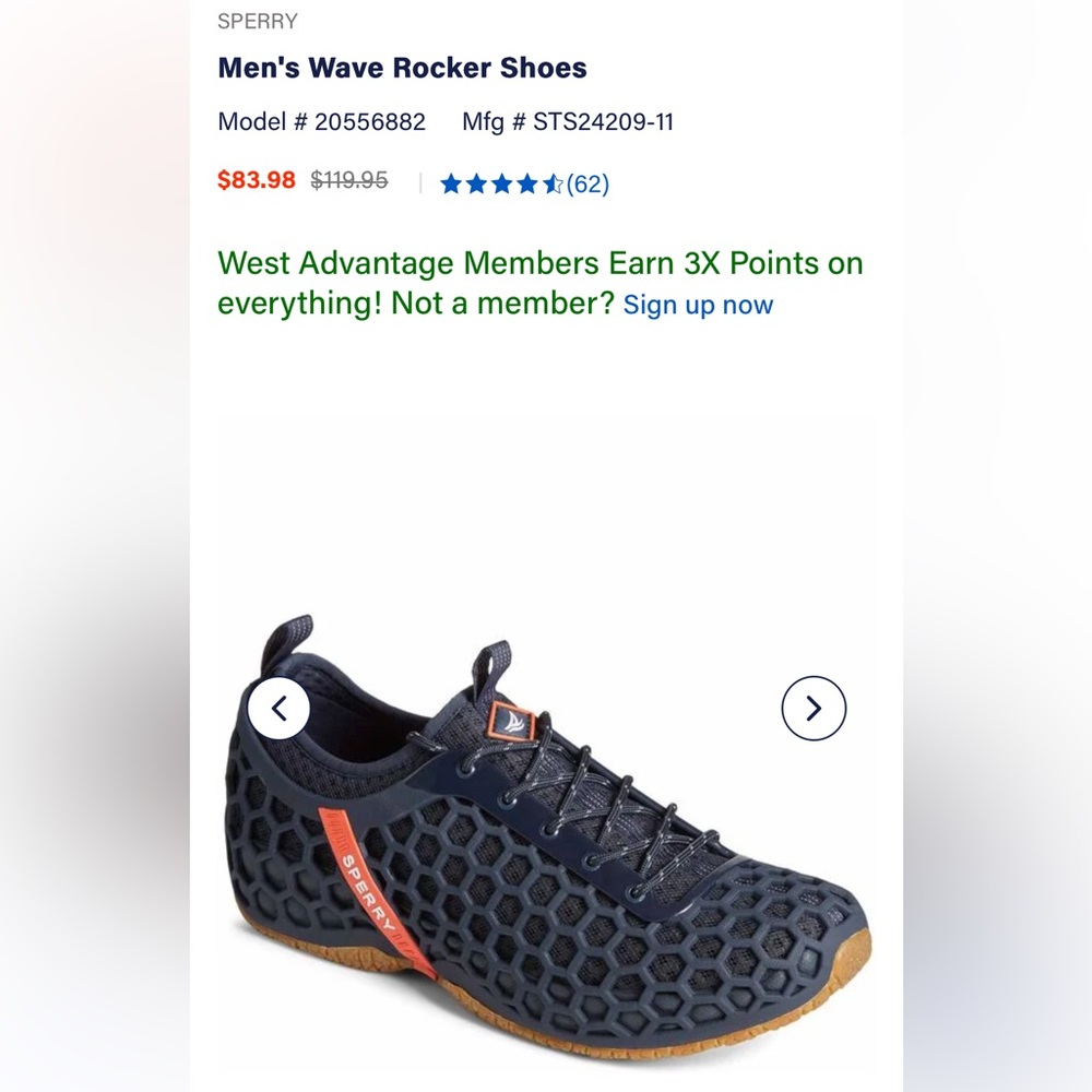 Men's navy water Shoes